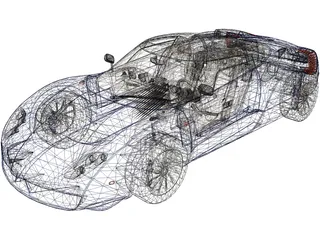 Spyker C12 Zagato 3D Model preview