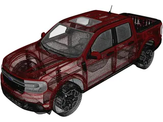 Ford Maverick Lariat (2022) 3D Model preview