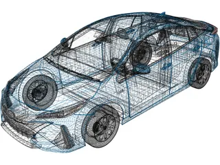 Toyota Prius Prime (2021) 3D Model preview