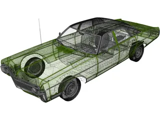 Dodge Polara (1970) 3D Model preview
