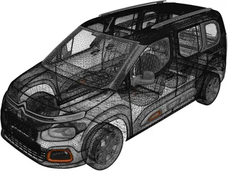 Citroen Berlingo (2019) 3D Model preview