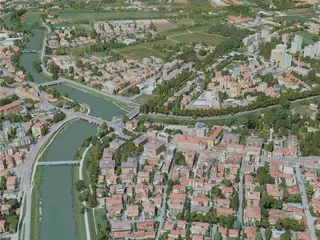 Padua City, Italy (2021) 3D Model preview