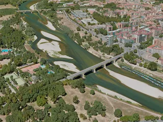 Pavia City, Italy (2021) 3D Model preview