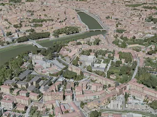 Pisa City, Italy (2021) 3D Model preview