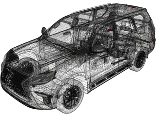 Lexus GX460 (2020) 3D Model preview