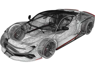 Automobili Pininfarina Battista (2020) 3D Model preview