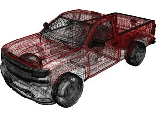Chevrolet Silverado 3D Model preview