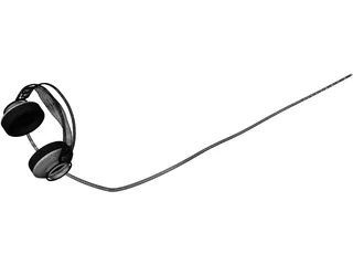 AKG Headphones K-872 3D Model preview