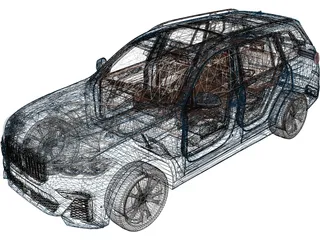 BMW X7 (2021) 3D Model preview