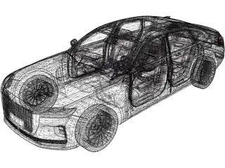 Hongqi H9 (2020) 3D Model preview