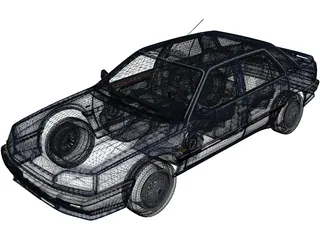 Renault R25 Baccara (1992) 3D Model preview