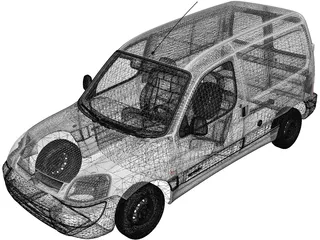 Citroen Berlingo (2002) 3D Model preview