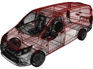 Mercedes-Benz Metris Cargo Van (2021) 3D Model preview