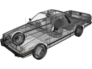 Subaru Brat GL (1981) 3D Model preview