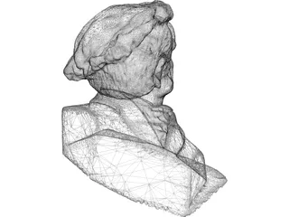 Richard Wagner Bust 3D Model preview