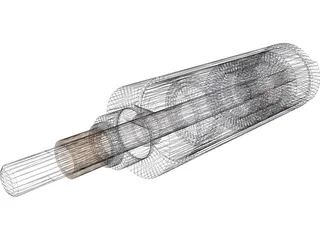 Air Cylinder 3D Model preview