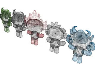 Fuwa 3D Model preview