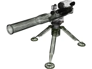 TOW Missile Launcher 3D Model preview