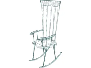 Rocking Chair 3D Model preview