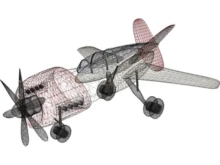 Racing Airplane 3D Model preview