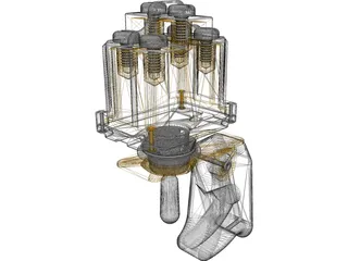 Cuttler&Hammer Toggle Switch with Guard 3D Model preview
