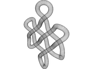 Buddhist Endless Knot 3D Model preview