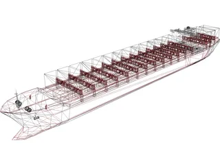 Container Ship 3D Model preview