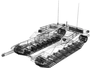 M1A1 Abrams 3D Model preview
