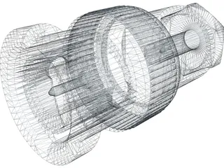 BNC Plug 3D Model preview