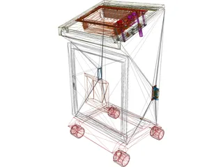 GSI Lumonics MW Classic Series Laser Control Console 3D Model preview