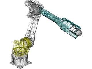 Fanuc Robotics M-16iB10L Robotic Arm 3D Model preview