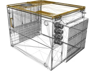 Fanuc Robotics RJ3 A-Size Control Cabinet 3D Model preview