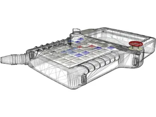 Fanuc Robotics MHE1 Teach Pendant 3D Model preview