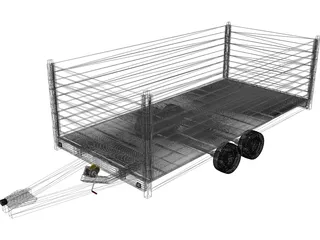 Trailer Anssems Msx 3000 3D Model preview