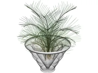 Plant in Vase 3D Model preview