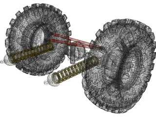Rockwell Axle 2 1/2 ton 3D Model preview