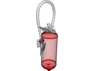 Fire Extinguisher 3D Model preview