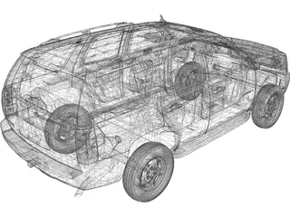 Chevrolet Tahoe (2007) 3D Model preview