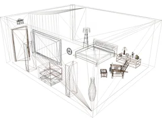 Bedroom 3D Model preview