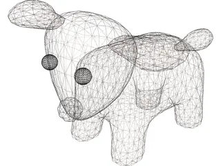 Toy Dog 3D Model preview