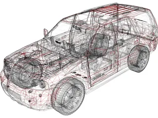 Lincoln Navigator (2004) 3D Model preview