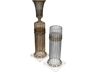 Columns 3D Model preview