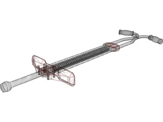 Pogo Stick 3D Model preview