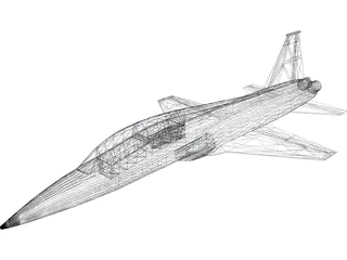 Northrop T-38 Talon 3D Model preview