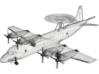 Lockheed P-3 Orion US Customs 3D Model preview