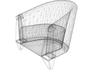 Armchair 3D Model preview