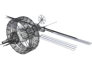 Freedom V Space Station 3D Model preview