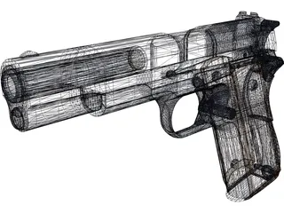 Colt 45 3D Model preview