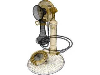 Telephone Old 3D Model preview
