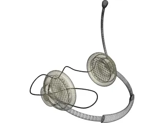 Headphones with Mic 3D Model preview